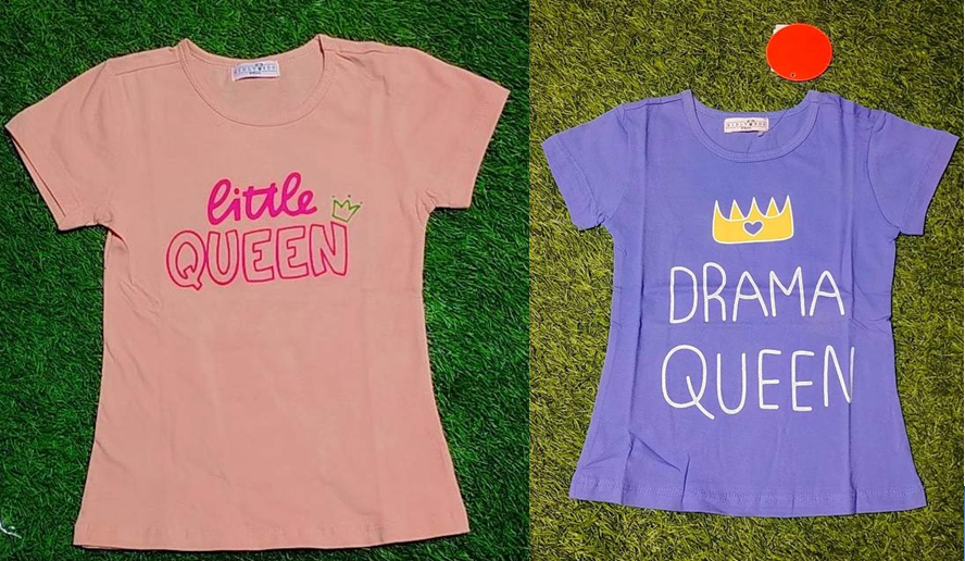 BRANDED T-SHIRT FOR GIRL'S PACK OF 2