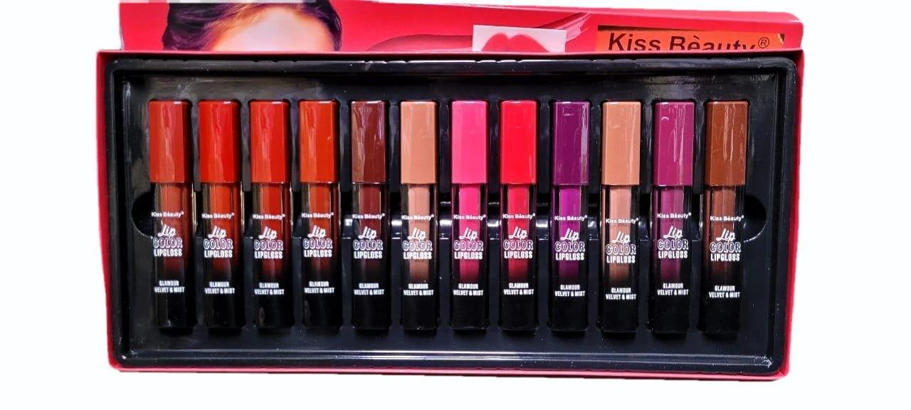KISS BEAUTY GLAMOUR VELVET & MIST LIP COLOR LIP GLOSS
