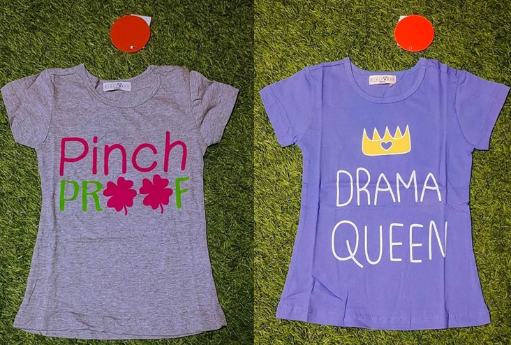 BRANDED T-SHIRT FOR GIRL'S PACK OF 2