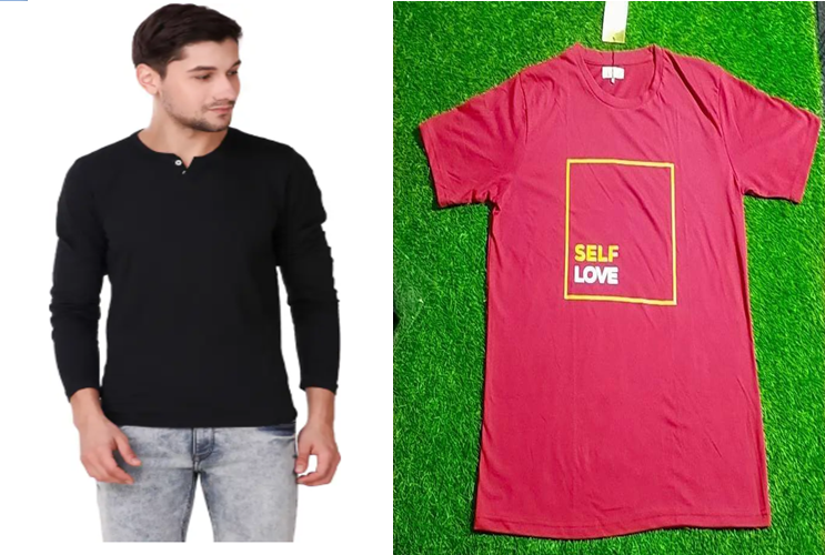 BRANDED T-SHIRT FOR MEN'S PACK OF 2