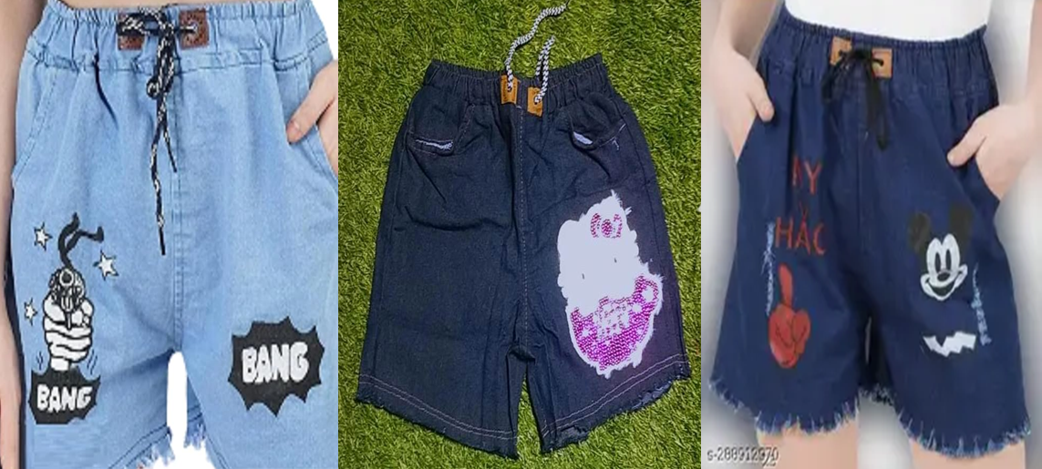 PRIMIUM QUALITY SHORTS FOR GIRL'S PACK OF 3